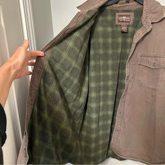 Vintage Levis Strauss Trucker Coat Jacket Mens XL Flannel Lined Brown EUC  Barn - Picture 7 of 8
